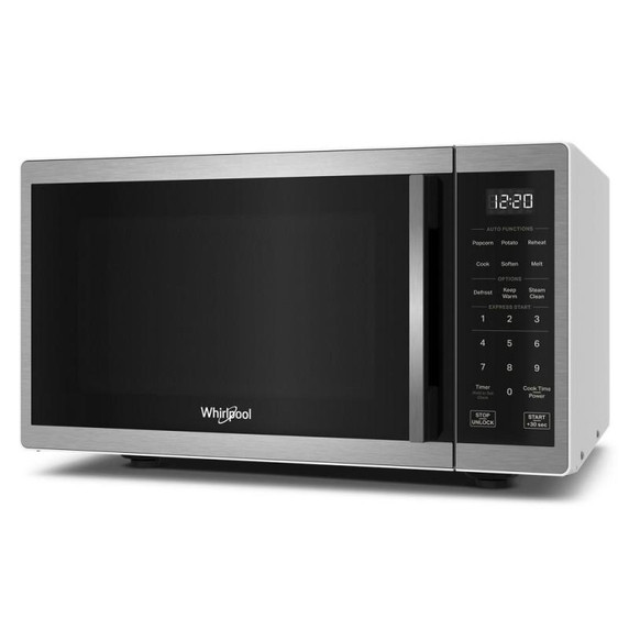 Whirlpool® Four à micro-ondes de comptoir avec nettoyage à la vapeur de 900 watts - 0.9 pi cu WMCS3019RS