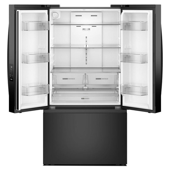 Whirlpool® Réfrigérateur à portes françaises avec machine à glaçons - 36 po - 31 pi cu WRFF3136SB