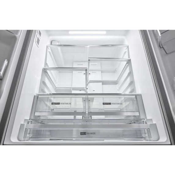 Whirlpool® Réfrigérateur à portes françaises avec distributeur d'eau et machine à glaçons dans la porte - 36 po - 30 pi cu WRFF3536SZ