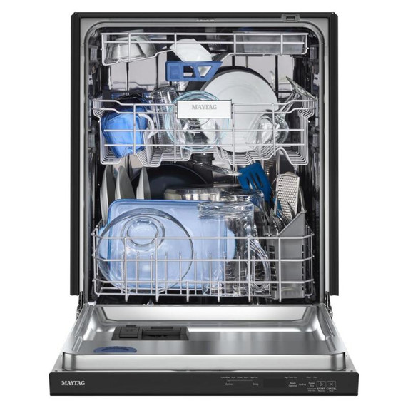 Maytag® Lave-vaisselle à commandes dissimulées avec cycle PowerBlast® et séchage intensif PowerDry de 24 po MDPS7024SB