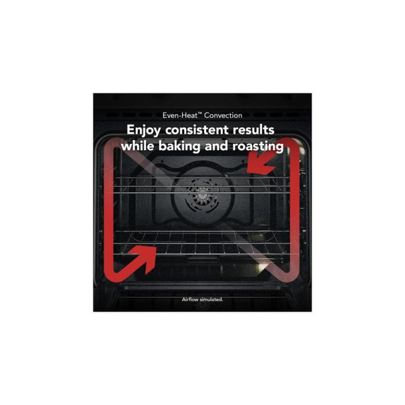 Kitchenaid® Cuisinière électrique coulissante intelligente avec modes de cuisson à convection - 5,3 pi cu YKSES330SPS
