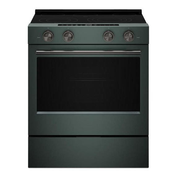 Kitchenaid® Cuisinière électrique coulissante avec deux éléments Even-Heat™ Hyper et modes de cuisson à convection - 5,3 pi cu YKSES530SJP