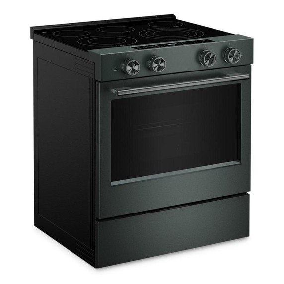 Kitchenaid® Cuisinière électrique coulissante avec deux éléments Even-Heat™ Hyper et modes de cuisson à convection - 5,3 pi cu YKSES530SJP