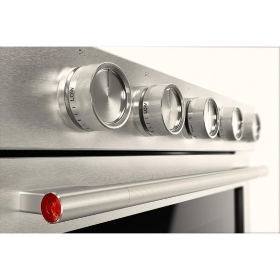 Kitchenaid® Cuisinière au gaz coulissante intelligente avec modes de cuisson à convection et brûleur 2 en 1 - 5 pi cu KSGS530SPS