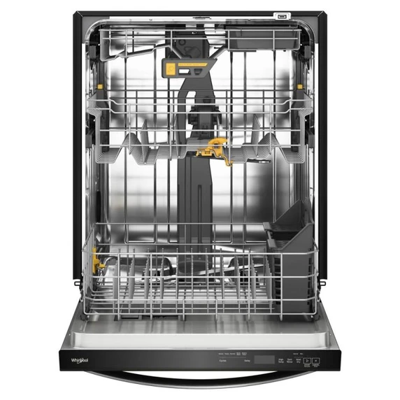 Lave-vaisselle Whirlpool® de 24 pouces avec fonction de lavage à couverture totale et séchage automatique à l'air libre en acier inoxydable noir résistant aux traces de doigts WDTS8024SV