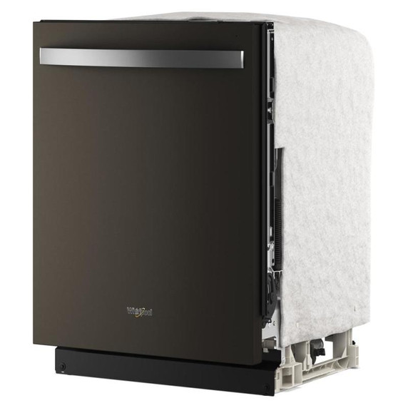 Lave-vaisselle Whirlpool® de 24 pouces avec fonction de lavage à couverture totale et séchage automatique à l'air libre en acier inoxydable noir résistant aux traces de doigts WDTS8024SV