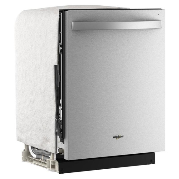 Lave-vaisselle Whirlpool® de 24 pouces avec fonction de lavage à couverture totale et séchage automatique à l'air libre, en acier inoxydable résistant aux traces de doigts WDTS8024SZ