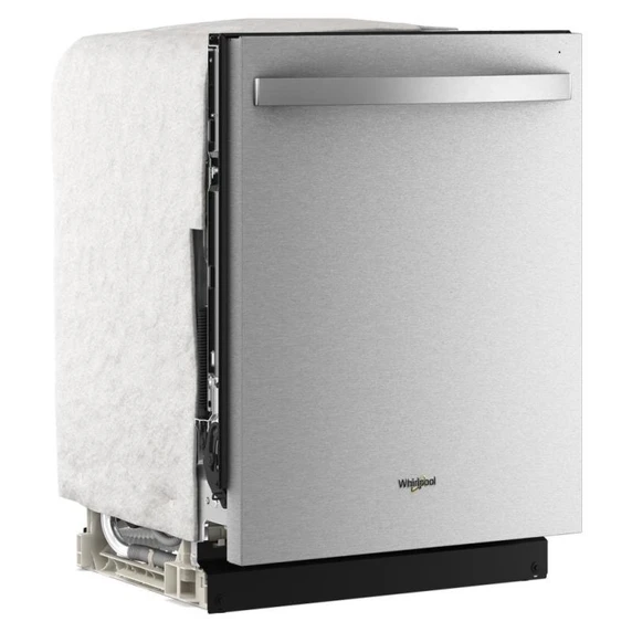Lave-vaisselle Whirlpool® de 24 pouces avec fonction de lavage à couverture totale et séchage automatique à l'air libre, en acier inoxydable résistant aux traces de doigts WDTS8024SZ