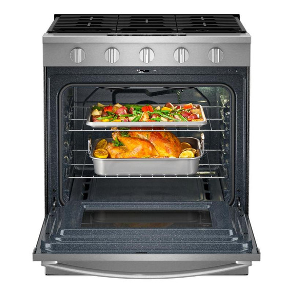 Whirlpool® Cuisinière au gaz avec technologie de cuisson à air - 30 po WSGS5030SZ