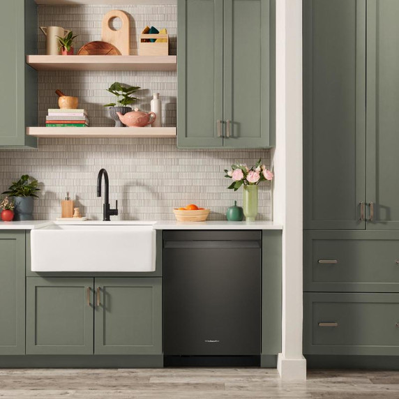 Kitchenaid® Lave-vaisselle à troisième panier avec Max Jets™ à 360° et système de séchage avancé ProDry™ - 44 dBA KDPS624SBE