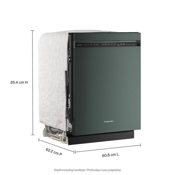 Kitchenaid® Lave-vaisselle à troisième panier avec plus de 40 jets de lavage à couverture totale - 41 dBA KDFS324SJP