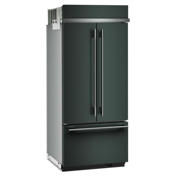 Kitchenaid® Réfrigérateur encastré à congélateur inférieur avec intérieur platine - 36 po - 20.8 pi cu KBFN536SJP