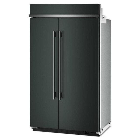 Kitchenaid® Réfrigérateur côte à côte encastré avec intérieur platine - 48 po - 30 pi cu KBSN748SJP