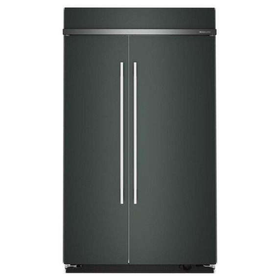 Kitchenaid® Réfrigérateur côte à côte encastré avec intérieur platine - 48 po - 30 pi cu KBSN748SJP