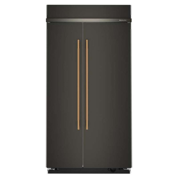 Kitchenaid® Réfrigérateur côte à côte encastré avec intérieur platine - 42 po - 25.5 pi cu KBSN742SBE