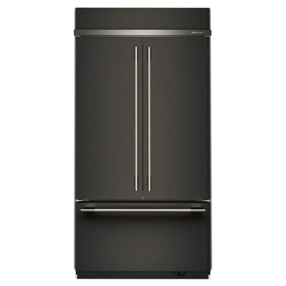Kitchenaid® Réfrigérateur à portes françaises et congélateur inférieur avec intérieur platine - 42 po - 24.2 pi cu KBFN542SBE