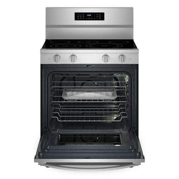 Whirlpool® Cuisinière électrique avec technologie de cuisson à air et friture à air sans préchauffage de 30 po YWFES7030SZ Whirlpool® Cuisinière électrique avec technologie de cuisson à air et friture à air sans préchauffage de 30 po YWFES7030SZ