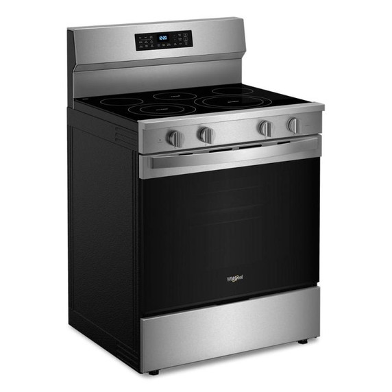 Whirlpool® Cuisinière électrique avec technologie de cuisson à air et friture à air sans préchauffage de 30 po YWFES7030SZ Whirlpool® Cuisinière électrique avec technologie de cuisson à air et friture à air sans préchauffage de 30 po YWFES7030SZ