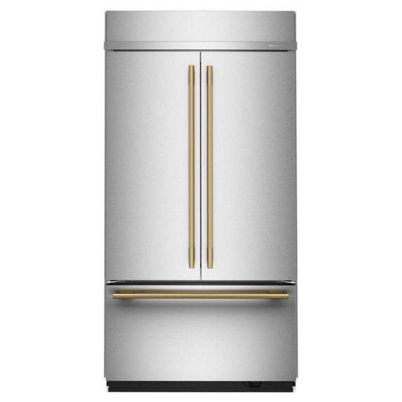 Kitchenaid® Réfrigérateur à portes françaises et congélateur inférieur avec intérieur platine - 42 po - 24.2 pi cu KBFN542SPS