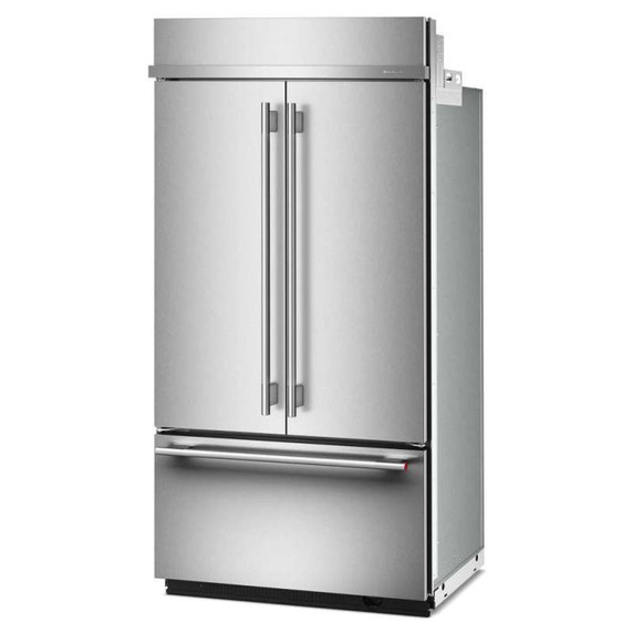 Kitchenaid® Réfrigérateur à portes françaises et congélateur inférieur avec intérieur platine - 42 po - 24.2 pi cu KBFN542SPS