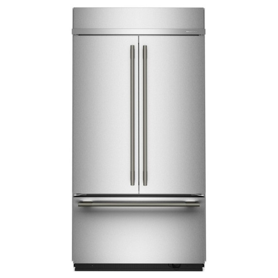 Kitchenaid® Réfrigérateur à portes françaises et congélateur inférieur avec intérieur platine - 42 po - 24.2 pi cu KBFN542SPS