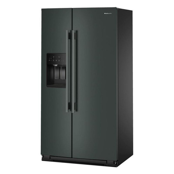 Kitchenaid® Réfrigérateur côte à côte à profondeur de comptoir, avec distributeur d’eau et de glaçons extérieur et fini genièvre - 20.8 pi cu KRSC536RJP