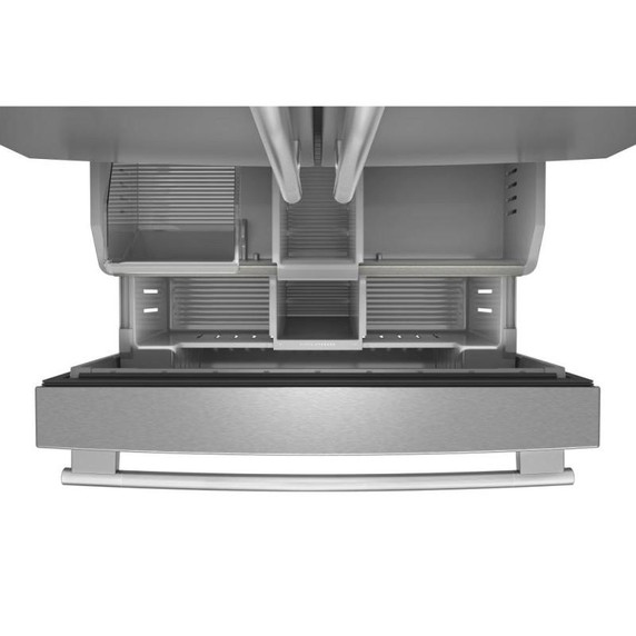 Kitchenaid® Réfrigérateur à portes françaises avec distributeur d’eau et de glaçons intérieur - 31 pi cu KRFF336SPS