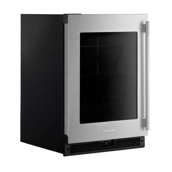Kitchenaid® Réfrigérateur sous le comptoir avec porte en verre - 24 po KURL324SSB