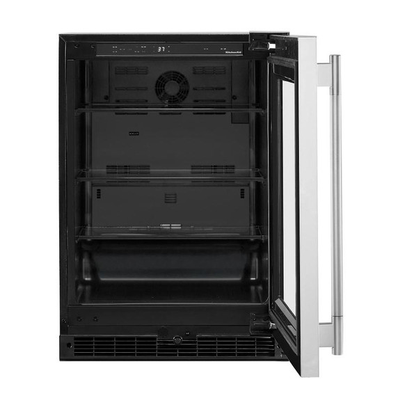 Kitchenaid® Réfrigérateur sous le comptoir avec porte en verre - 24 po KURR324SSB