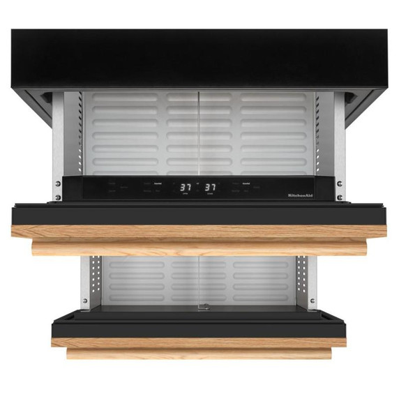 Kitchenaid® Réfrigérateur/congélateur sous le comptoir à double tiroir prêt pour le panneau de recouvrement - 24 po KUCT524SPA