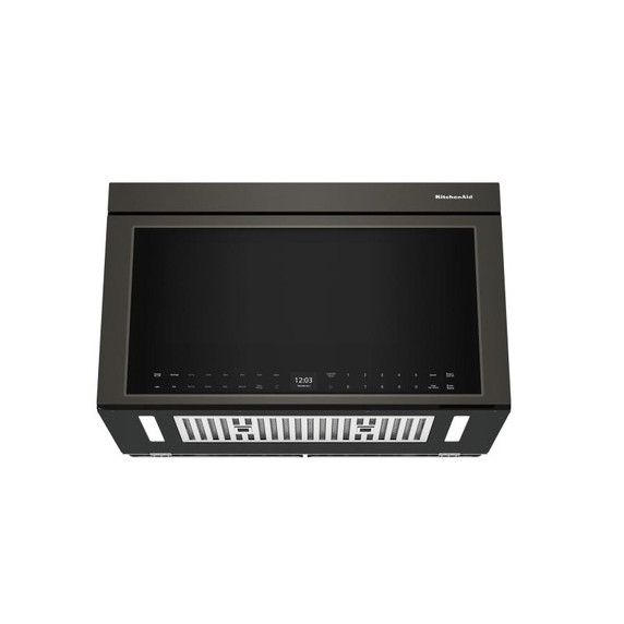 Kitchenaid® Four à micro-ondes à hotte intégrée à fonctions multiples au design encastré affleurant YKMMF530PBE Kitchenaid® Four à micro-ondes à hotte intégrée à fonctions multiples au design encastré affleurant YKMMF530PBE