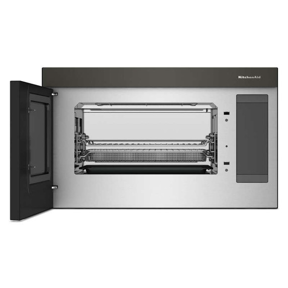 Kitchenaid® Four à micro-ondes à hotte intégrée à fonctions multiples au design encastré affleurant YKMMF530PBE