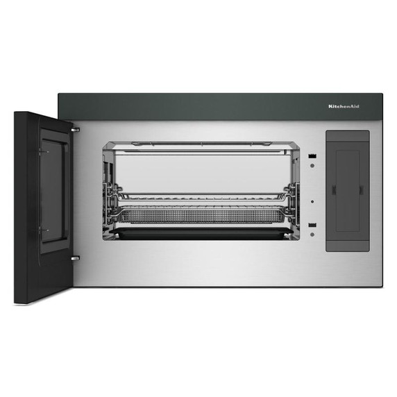 Kitchenaid® Four à micro-ondes à hotte intégrée multifonctions avec modes de capteurs à infrarouges YKMMF730PJP Kitchenaid® Four à micro-ondes à hotte intégrée multifonctions avec modes de capteurs à infrarouges YKMMF730PJP
