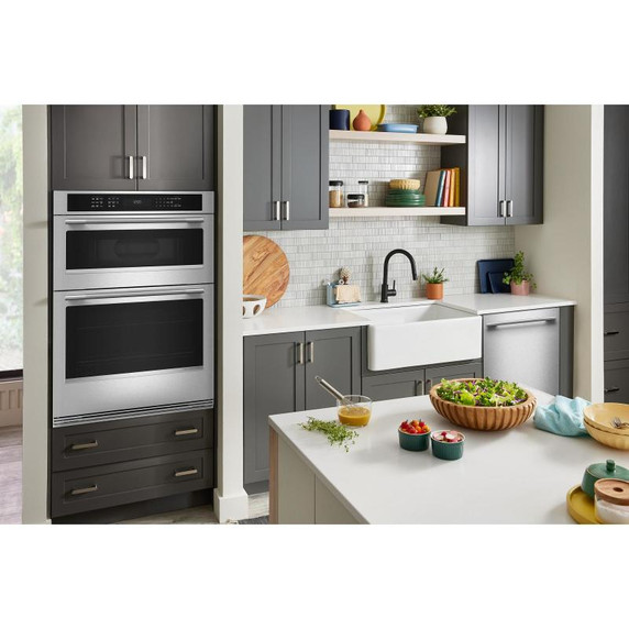 Kitchenaid® Four mural combiné électrique avec mode de friture à air sans préchauffage avec fini PrintShield™ - 30 po KOEC530SPS