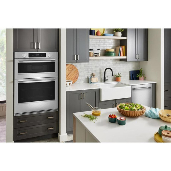 Kitchenaid® Four mural combiné électrique intelligent de 30 pouces avec modes de cuisson assistée - Fini PrintShield™ KOEC730SPS