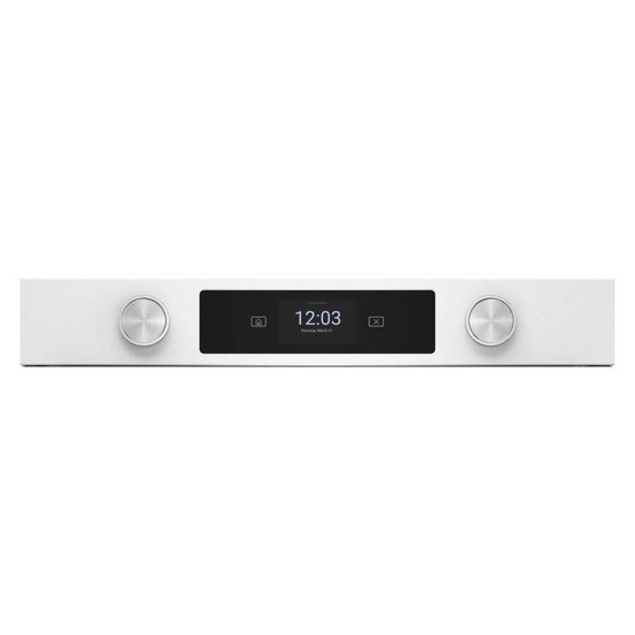 Kitchenaid® Four mural double électrique intelligent de 30 pouces avec modes de cuisson assistée - Blanc KOED730SWH