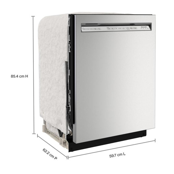 Kitchenaid® Lave-vaisselle à troisième panier avec plus de 40 jets de lavage à couverture totale - 41 dBA KDFE304RPS