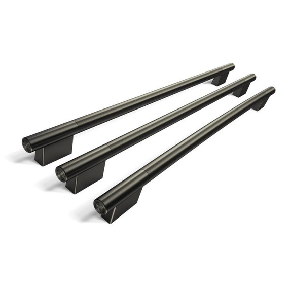 Trousse d'accessoires de personnalisation (poignées) couleur minerai noir pour réfrigérateur à portes françaises KitchenAid® W11777156