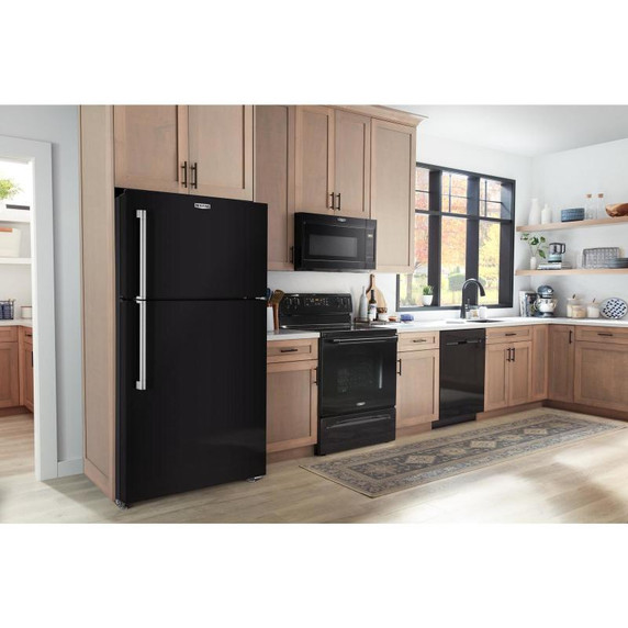Maytag® Réfrigérateur à congélateur supérieur avec mode Garage - 19 pi cu - 30 po MRTX5119SB