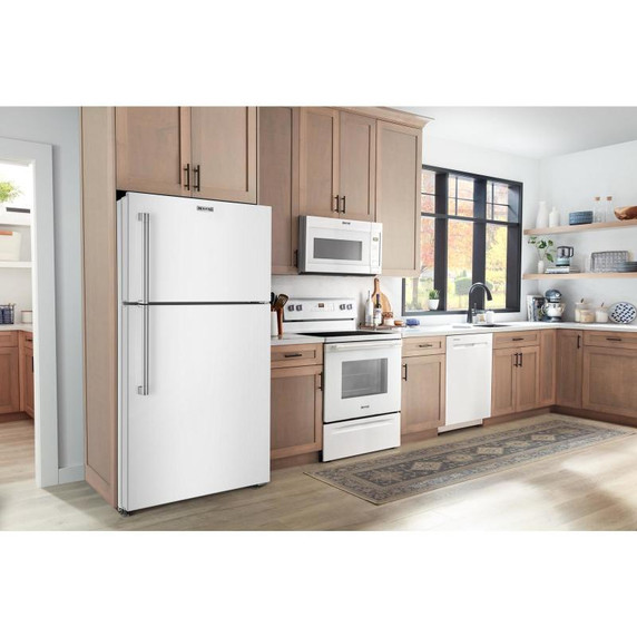 Maytag® Réfrigérateur à congélateur supérieur avec mode Garage - 19 pi cu - 30 po MRTX5119SW