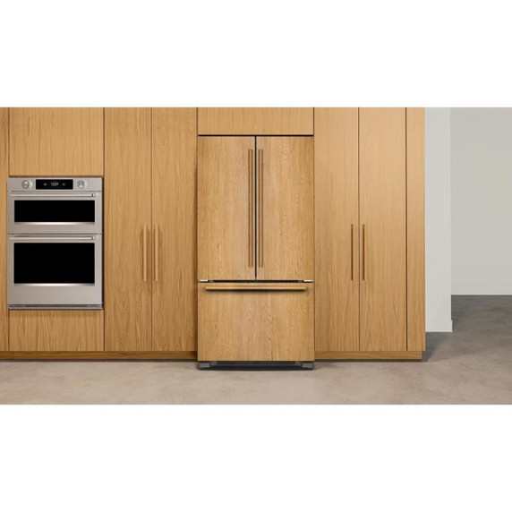 Kitchenaid® Réfrigérateur à portes françaises prêt pour le panneau à profondeur de comptoir et distributeur intérieur de 22 pi cu - 36 po KRFC136TPA