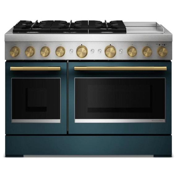 Kitchenaid® Table de cuisson à 6 brûleurs avec plaque chauffante  bicombustible de 48 po KFDD948SAG