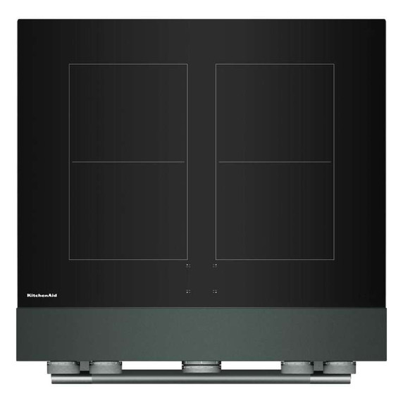 Cuisinière à induction non encastrée de style commercial à 4 éléments avec friture à air KitchenAid® de 30 po KFIS930SJP