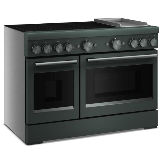 Cuisinière à induction non encastrée de style commercial à 6 éléments avec plaque chauffante KitchenAid® de 48 po KFID948SJP