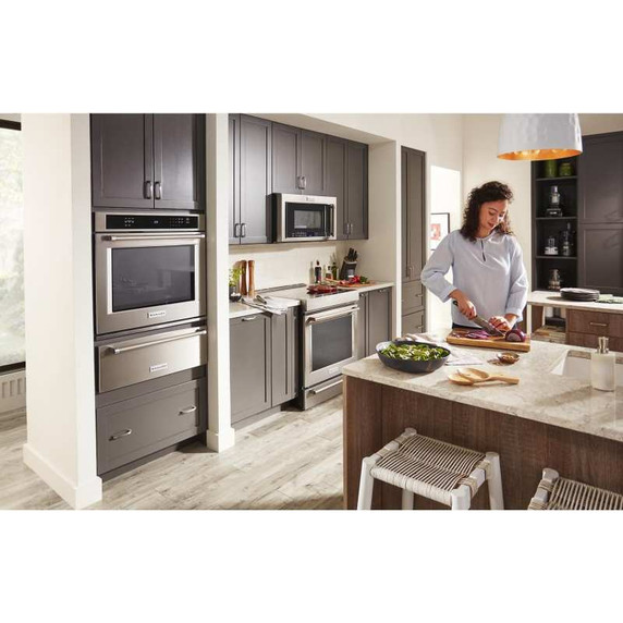 Kitchenaid® Cuisinière de 30 po à induction, commandes frontales et 4 éléments KSIB900ESS