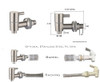 Stainless Steel Spigot. Food Grade with Stainless Steel Filters for the smoothest worry free pour every time. Helps reduce sediment and floating squidles out of your drink. 