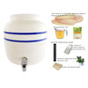 Complete Kombucha Mushroom Starter Kit with 2 1/2  gallon Porcelain Keg. More choices, more value, more experience. est. 1997. Get your SCOBY Started today Guaranteed Success.