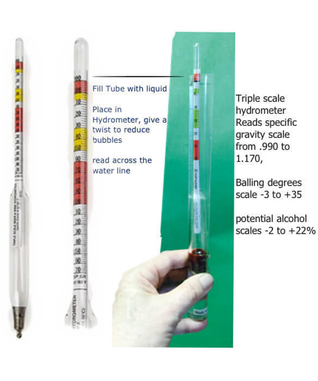 Alcohol Hydrometer Chart