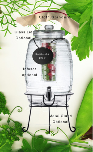 Optional Polycarbonate 2 piece Infuser for fruit, herbs, teas and spices plus Ice Cold infuser that keeps your beverage Cold without watering it down. 
