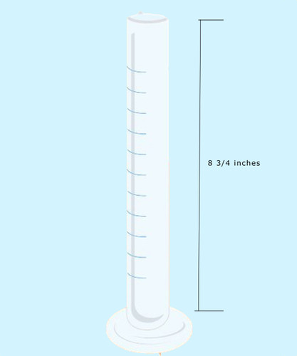 Cylinder Jar for holding and measuring the Hydrometer. 